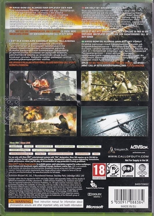 Call Of Duty World At War - Classics - XBOX 360 (B Grade) (Genbrug)